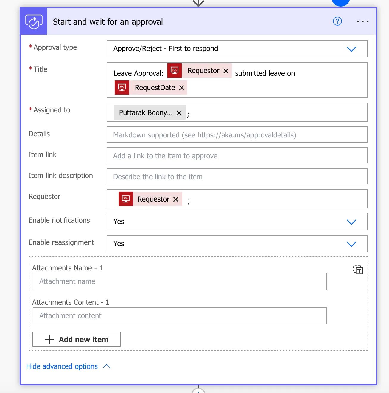 Create the approval process in Flow